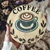 Vintage Coffee Metal Wall Art 8 Inch Round Iron Sign Cafe Bar Home Decor
