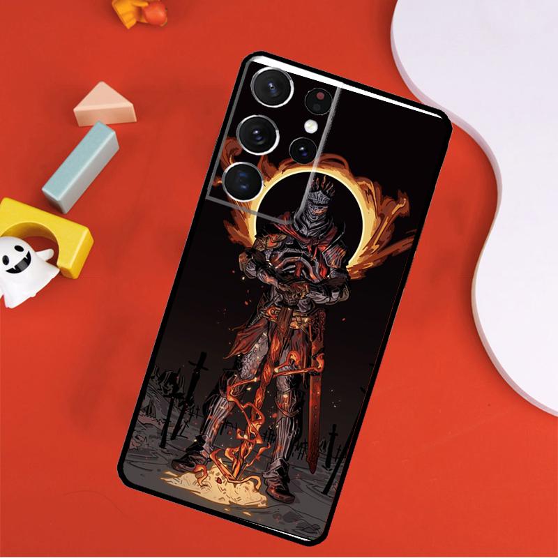 Dark Souls Case For Samsung Galaxy S23 S22 Ultra S8 S9 S10 Plus Note 10 20 Ultra S20 S21 FE Phone Cover
