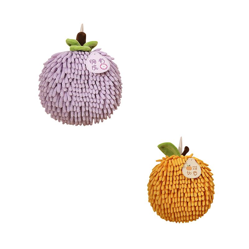 Funny Hand Towel Thickened Absorbent Towel Bathroom Hanging Hand Towel Cute Ball Shaped Handkerchief Kitchen Cleaning Supplies