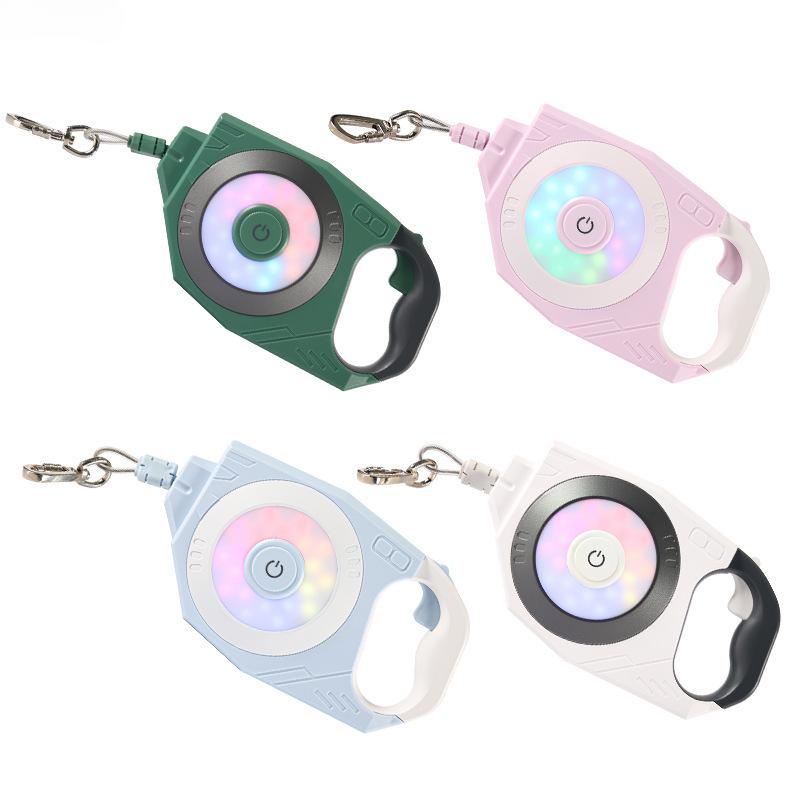 4 m lange, automatisch einziehbare Hundeleine mit LED-Licht und Laserspielzeug, luxuriöse Hundeleine für kleine und mittelgroße Hunde, Gassi-Zubehör für Hunde