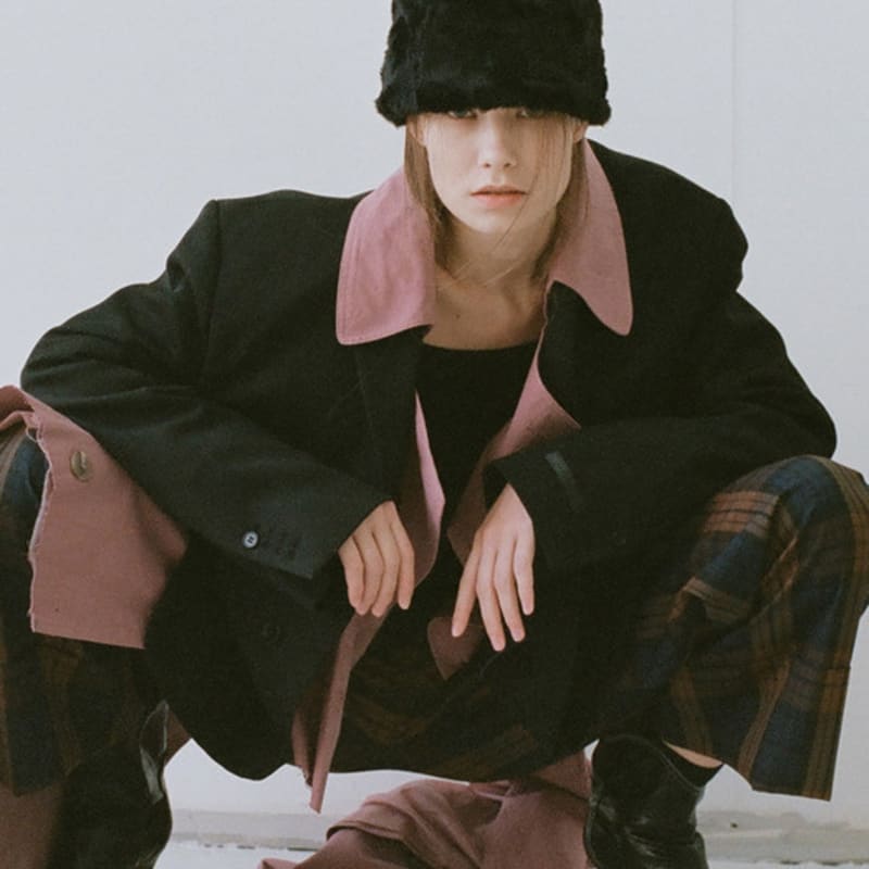 AWESOME NEEDS LOW LAMPSHADE HAT_BLACK