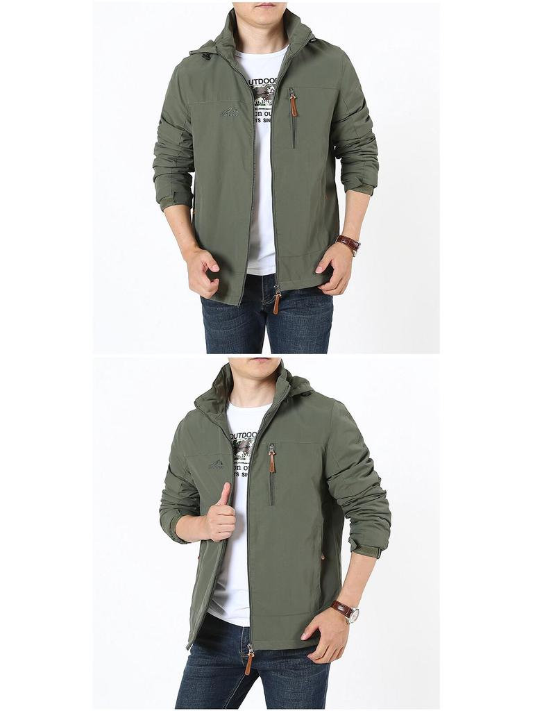 Wasserdichte Winddichte Dick Gefütterte Outdoorjacke für Herren