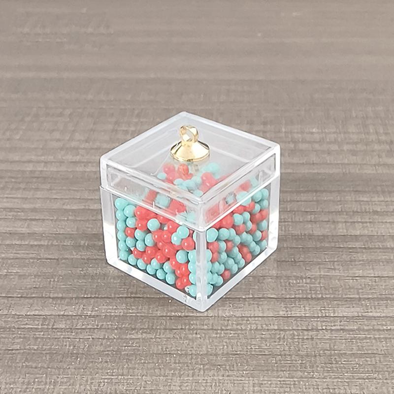 Dollhouse Simulation Christmas Candy Cookies Gift Box Model Dollhouse Kitchen Dessert Decoration Dolls House Food Accessories