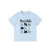 Summer New Niche Cartoon Fun Kitten Printing Design Sense Short Sleeve T-Shirt Women's Casual Loose Versatile Top