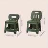 [Portable Stool] Durable Portable Foldable Plastic Stool with Backrest | Ideal for Home, Fishing, and Easy to Assemble