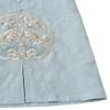 Women's Plus Size Chinese Embroidery Top – 3/4 Sleeve Round Neck Textured Blouse (Sizes 3XL-8XL) for Middle-Aged Ladies