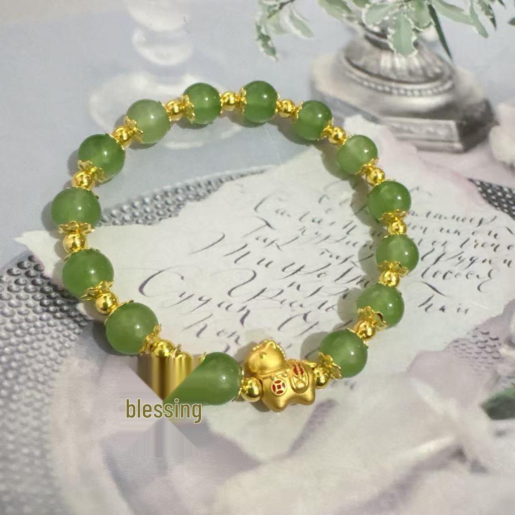 Dodo Hot Hetian Jade Rabbit Bracelet, Women's Niche Design - High Value Student or Bestie Gift