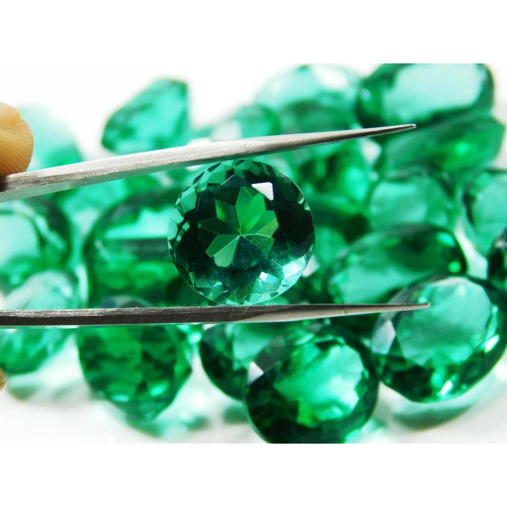 Natural Green Emerald Loose Gemstone 50 ct Mixed Shape Lot for Jewelry Making and Gem Collections
