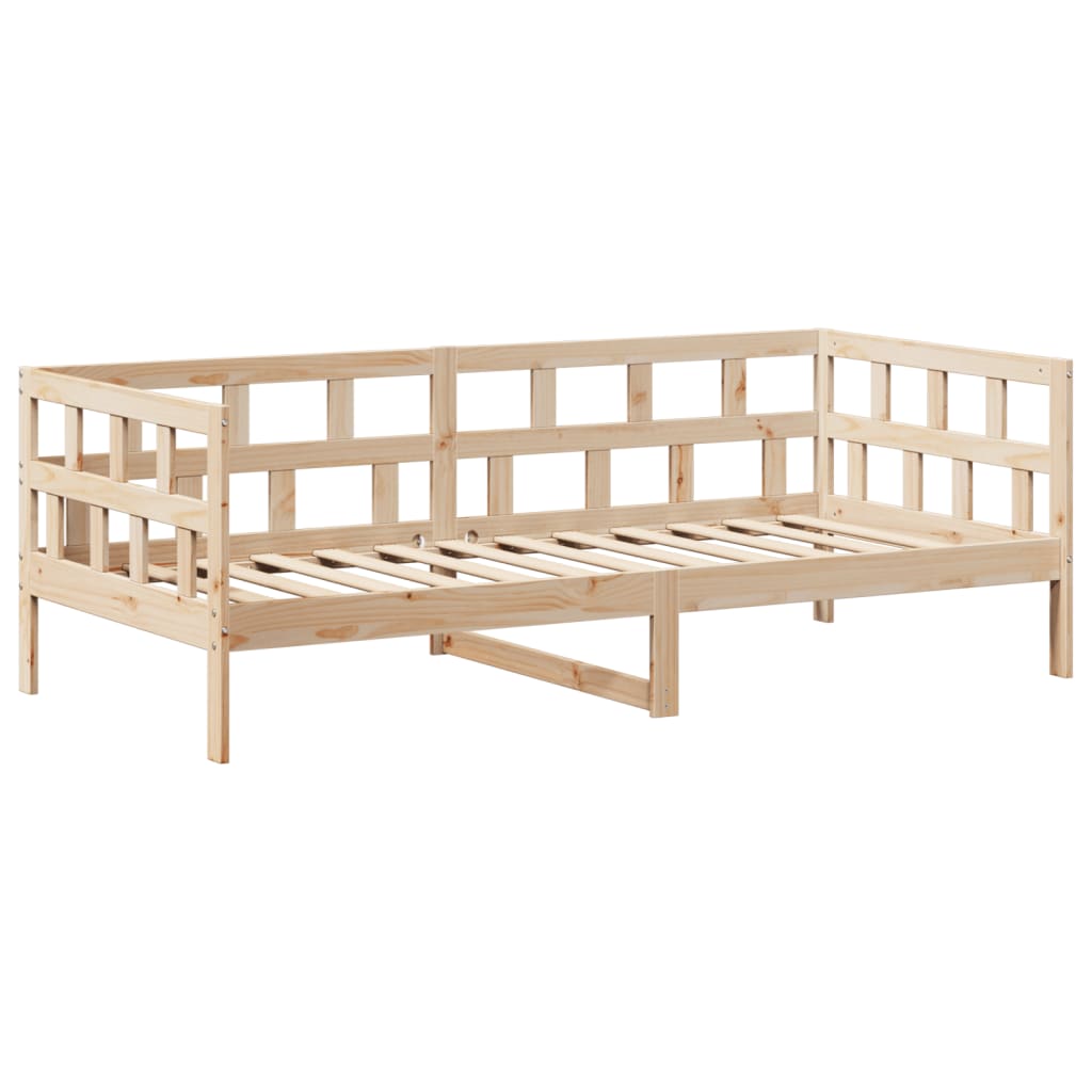 vidaXL Daybed with Canopy 80 x 200 cm Solid Pine Wood