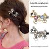 Zinc Zinc Zinc Alloy Horse Hairpin Colored Rhinestone Edge Clip Cartoon Hair Clip  Girls Hair Accessories