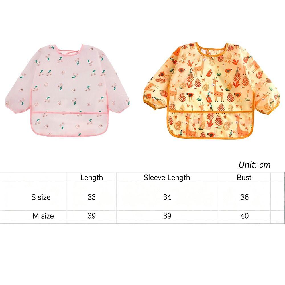 Adjustable Neckline Baby Bibs Waterproof Kids Art Smock New Toddler Painting Apron Baby Feeding