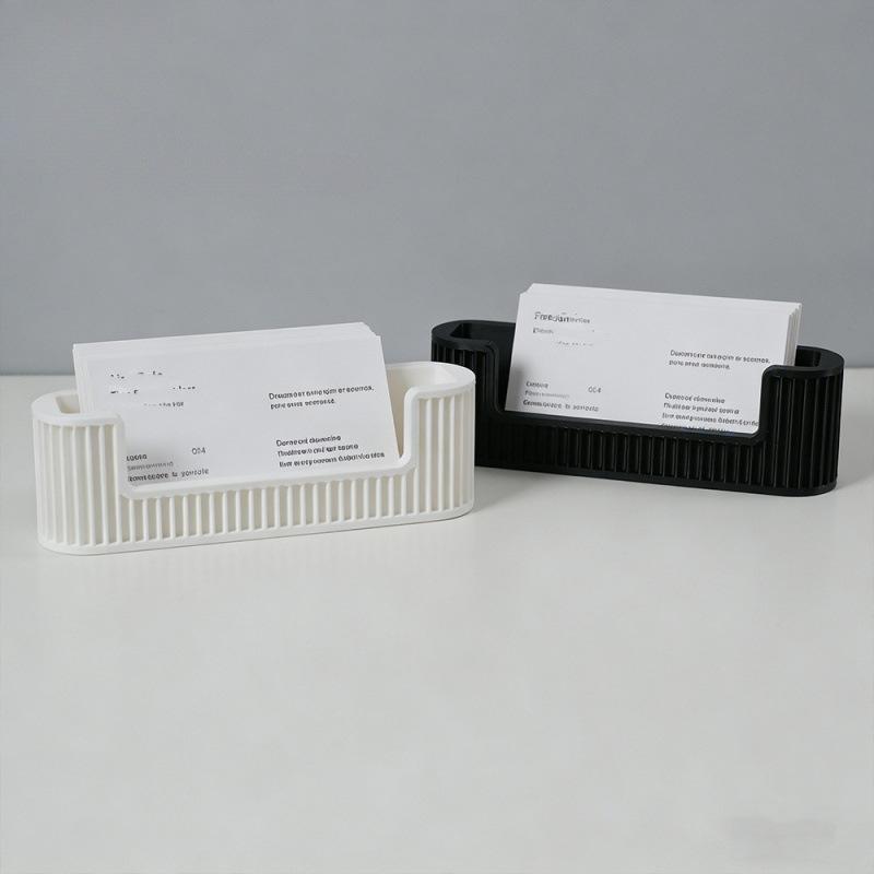Business Card Holder And Desktop Storage Box Suitable For Office Reception Desk Shelf Desktop Business Card Display Stand
