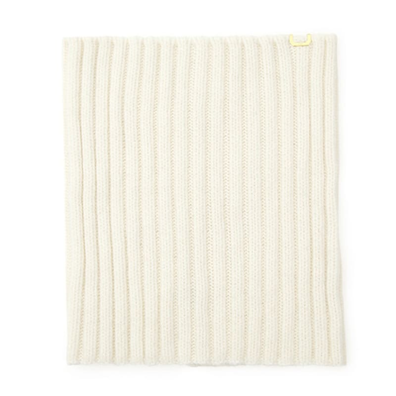 UNDERCONTROL STUDIO HALSVÄRMARE / ribbad / Lammull / CREME