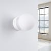 Kinkiet Ścienny Minimalistyczny Biały Szklana Kula Nad Lustro Włącznik Do Łazienki Przedpokoju 1Xg9 8W Yoli Sollux Lighting