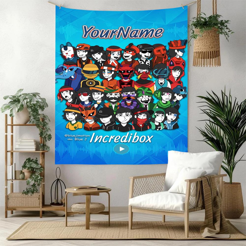 Incredibox Custom Your Name Wall Decor Tapestry Art For Pet Memorial Birthdaywedding Party Backdrop Family Gift