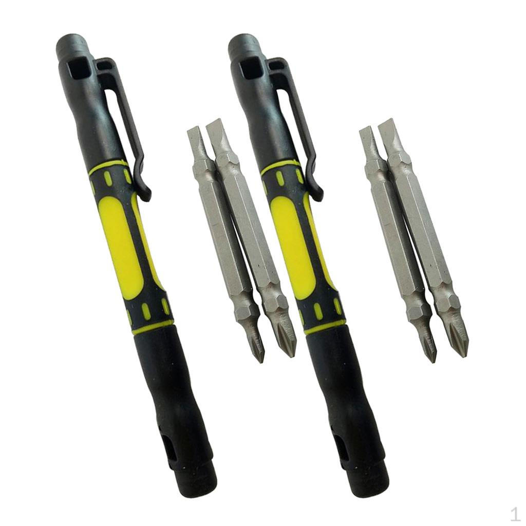 

2pcs Steel Bi-Material Screwdriver Set Handy Repair Tools Kit
