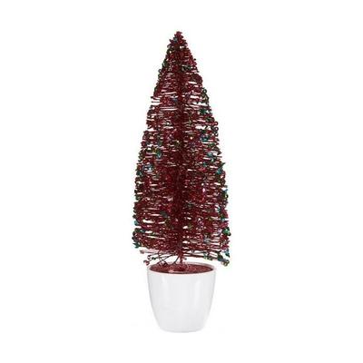 Christmas Tree - Medium - 10 X 33 X 10 Cm - Plastic - Red, Blue, Gold