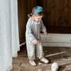 Korean-Style Spring Jacket & Pant Set for Girls (1-3 Years)