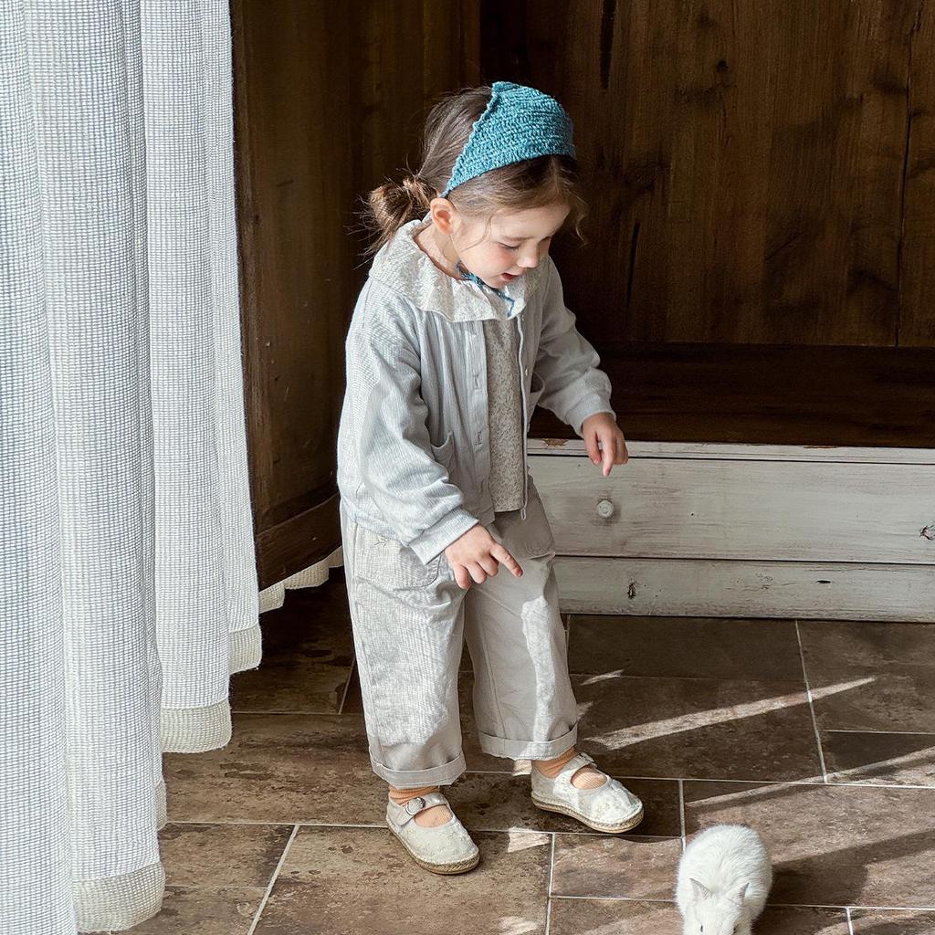 Korean-Style Spring Jacket & Pant Set for Girls (1-3 Years)