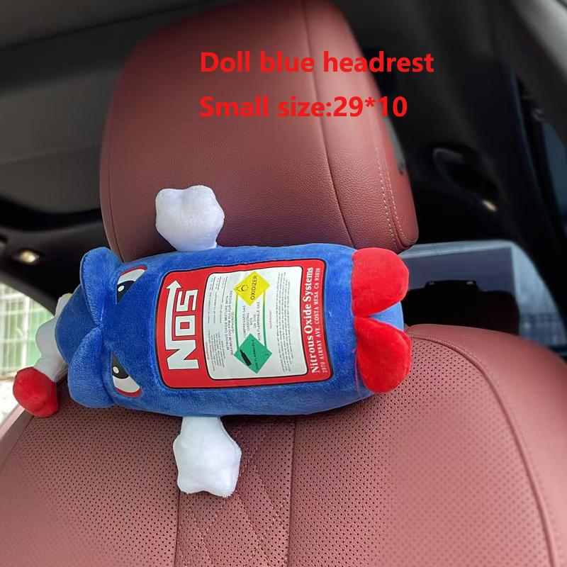 

Подголовник для автокресла NOS универсальная плюшевая подушка для шеи подушка Nos бутылка мягкие игрушки мягкая JDM подушка подарки салон автомобиля