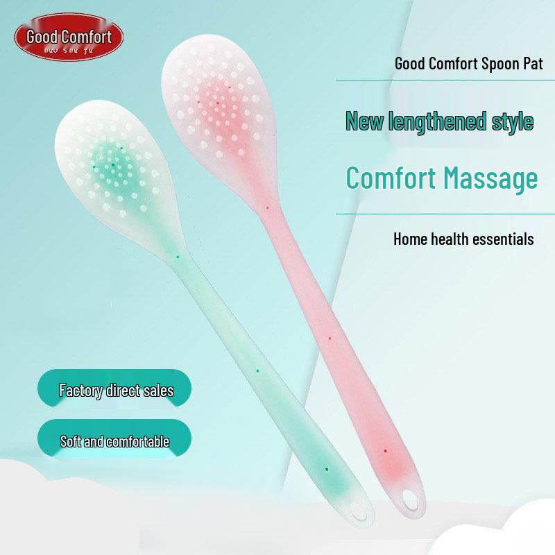

Meridian Health Silicone Gua Sha Massage Stick - Extended & Enlarged Patting Board Extended Spoon Pink