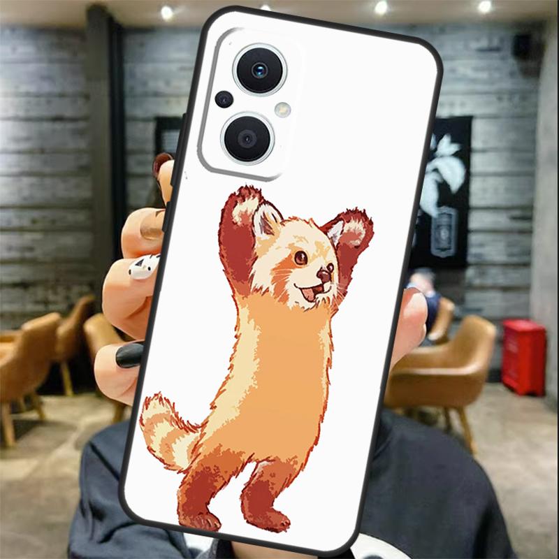Red Panda Case For OPPO Reno 13 F 12 F 11F 8T 7 8 10 11 Pro OPPO Find X8 Pro X6 X3 X5 Lite Cover Coque