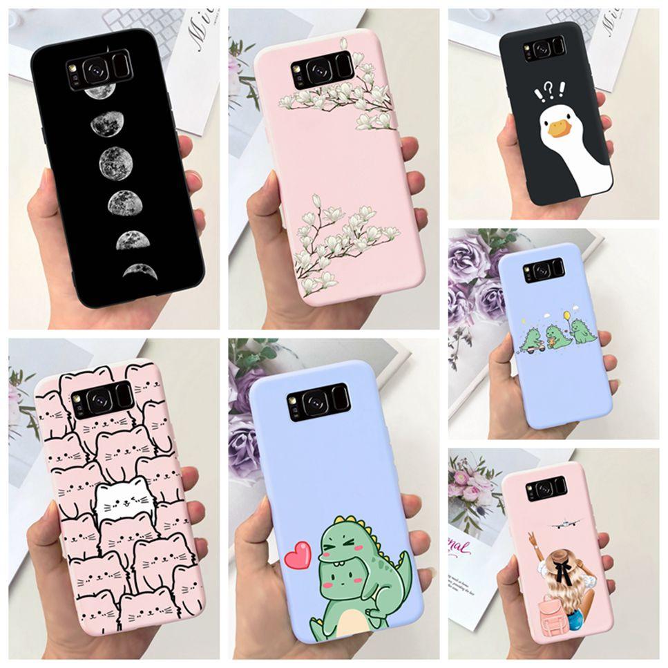 For Samsung Galaxy S8+ 6.2" Case Space Planet Cute Cat Soft Silicone Cover For Samsung S8+ S8 Plus S8 Bumper Phone Case Fundas