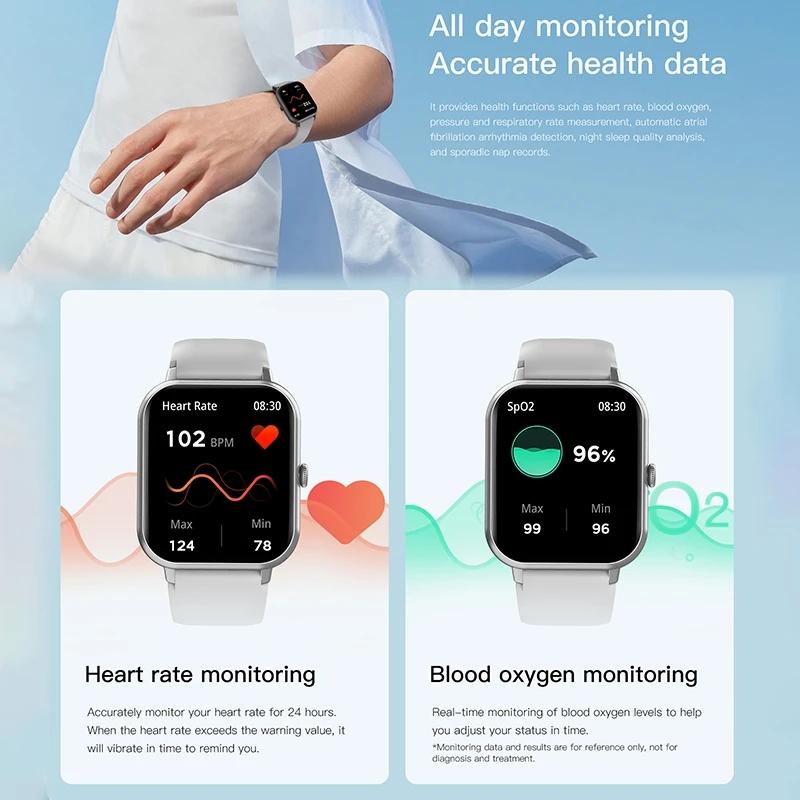 Outdoor Sports Smart Watch Men Heart Rate 100+ Sport Modes Full Screen Touch Bluetooth Call Smartwatch Android & iOS