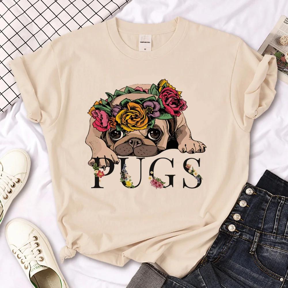 ZX Tee Pug tshirt women anime t-shirts female Japanese clothes  women clothes t shirt women kawaii clothes