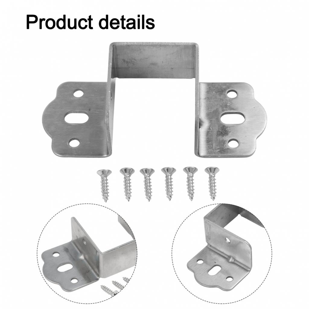Bed Rail Brackets Heavy Duty Support Metal Hinges Fixed With Screws