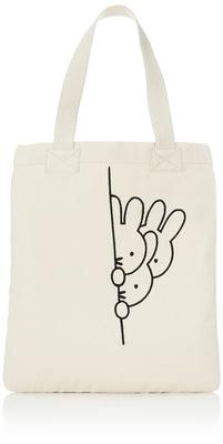 Marimo Craft Miffy Embroidery Series A4 Tote 3 W29 X Bag, Miffys, H36cm, DBM-862