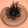 Women Mesh Yarn Headdress Bridal Headwear Hair Pins Hat Hairpin Fascinator Hairpin