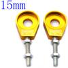 110cc 125cc 140cc Aluminum Chain Tensioner Adjuster Dirt Bike Pit ATV Motorcycle Scooter 12mm or 15mm Rear Wheel axle hole