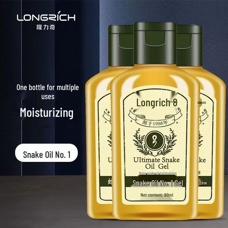 Longliqi Snake Oil No. 1 Moisturizing Body Gel, 3x80ml