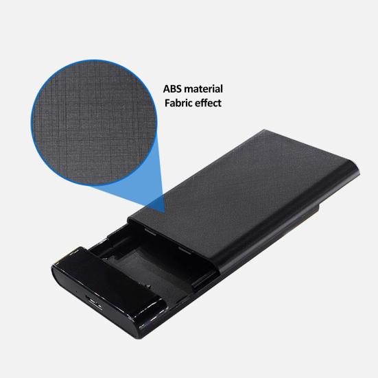 HDD Gehäuse Plug and Play 2,5-Zoll Werkzeuglos Mobiles Festplattenlaufwerk Trägerbox Schützendes Kunststoff USB3.1 SATA SSD Gehäuse