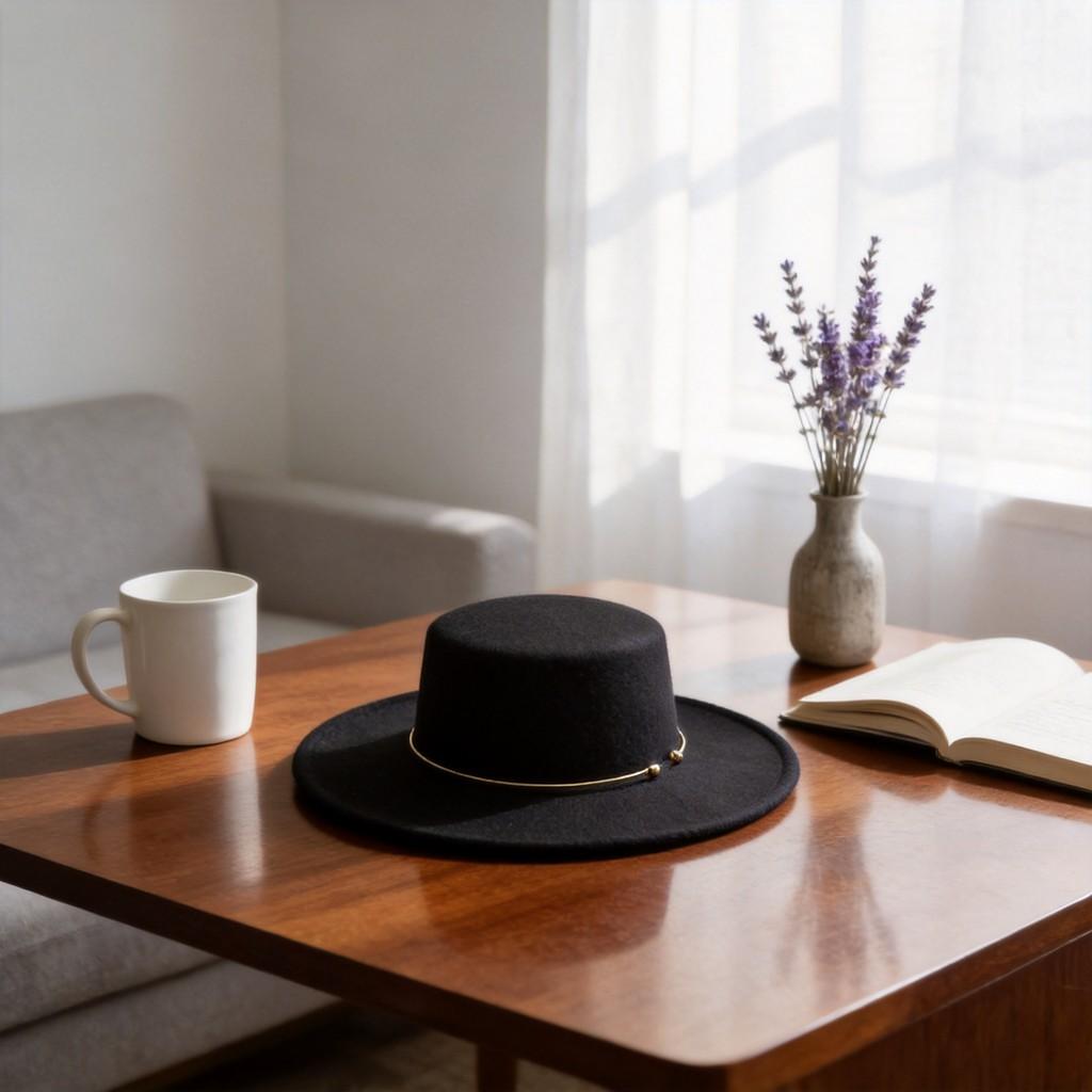 Cappello Fedora in Feltro di Lana per Uomo e Donna Con Protezione Solare e Traspirabilità