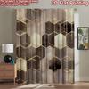 2D Flat Photography Backdrop Popular Photography Banner Gold Hexagonal Design 100% Polyester Party & Holiday Decor Use for