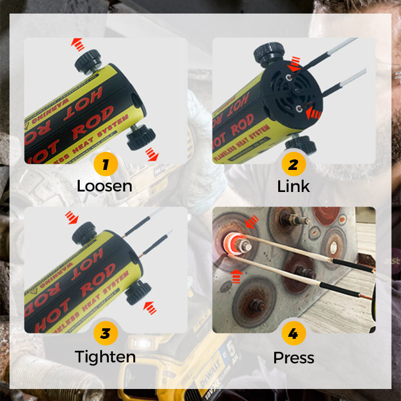 Magnetic Induction Heater Kit 100W Induction Heat Bolt Removal Tool With 3 Pieces Coil Kits For Auto Use Bolt Remover Repairing