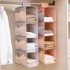 Organizador de armário multicamadas com fita de fixação Oxford Cloth Home Dormitório Underware Organizador para banheiro