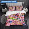 Cute Pika Adventure 3pcs K-pop Music Group Bedding set,Ideal for Bedroom, Dormitory,Including Duvet Cover And 2pcs Pillowcases,Fan Gifts