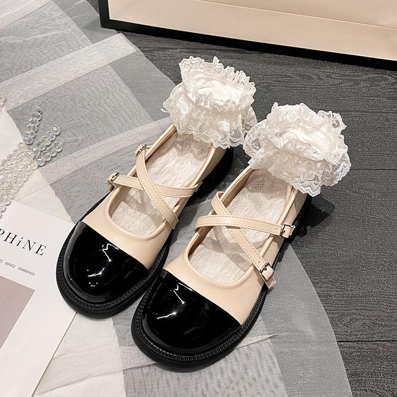 

X1 [] Сад Мюррея _ ретро туфли Мэри Джейн на платформе с круглым носком женские туфли 43 абрикосовый