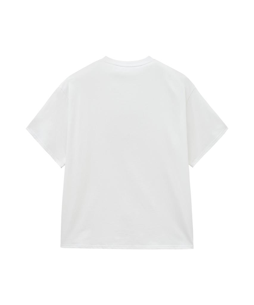 BIG UNION Melted Apple Graphic T-Shirt (White)