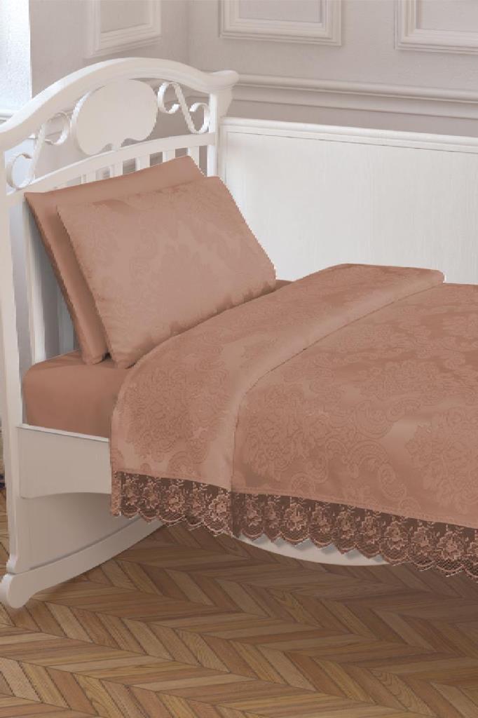 Dowry French Laced Baby Pique Set Cappuccino