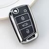 Shell Fob Bag For Vw Volkswagen Golf 7 Mk7 Tiguan Mk2 For Skoda Octavia For Seat Ateca Leon Fr 2 Ibiza Tpu Car Key Case Cover
