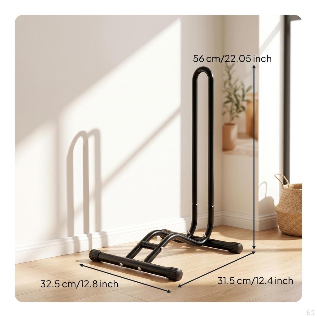 Folding Cycle Stand SpaceSaving Foldable Bike Antigrip Floor Parking Rack for Kids,