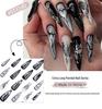 Spicy Heart Butterfly False Nails - Trendy Dark Beauty Tips