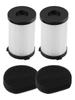4 Pack Replacement Filters for TECHWOOD TAS9055 and For VA20 Vacuum Cleaners