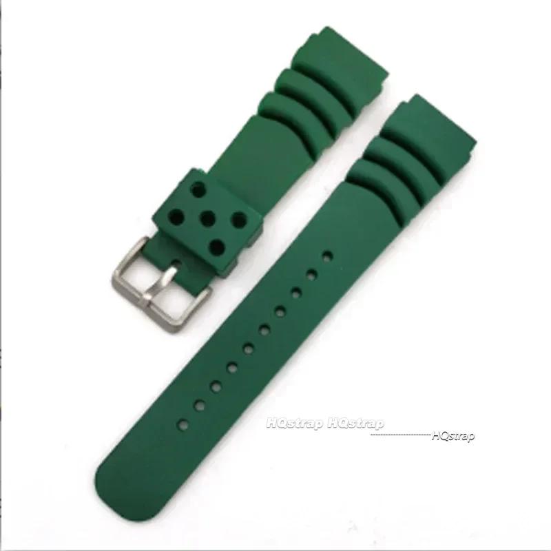 Silikonarmband für Seiko 20mm 22mm Uhrenarmband Sportarmband Herren Damen Wasserdicht Tauchen Silikonarmband Ring Dornschließe Gürtel
