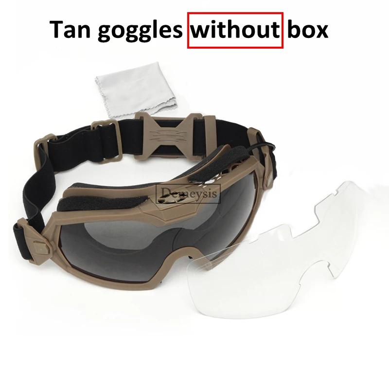 Tactical Goggles Anti Fog UV Protection Paintball Airsoft Glasses Windproof Motorcycle Shooting Cs Wargame Eyewears