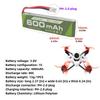2 BUC 1S 3.8V 80C 600mAh Baterie Litiu cu Conector Plug JST PH-2.0 și Cablu de Încărcare USB pentru Drone RC Cinewhoop Tinyhawk Micro FPV Racing Car